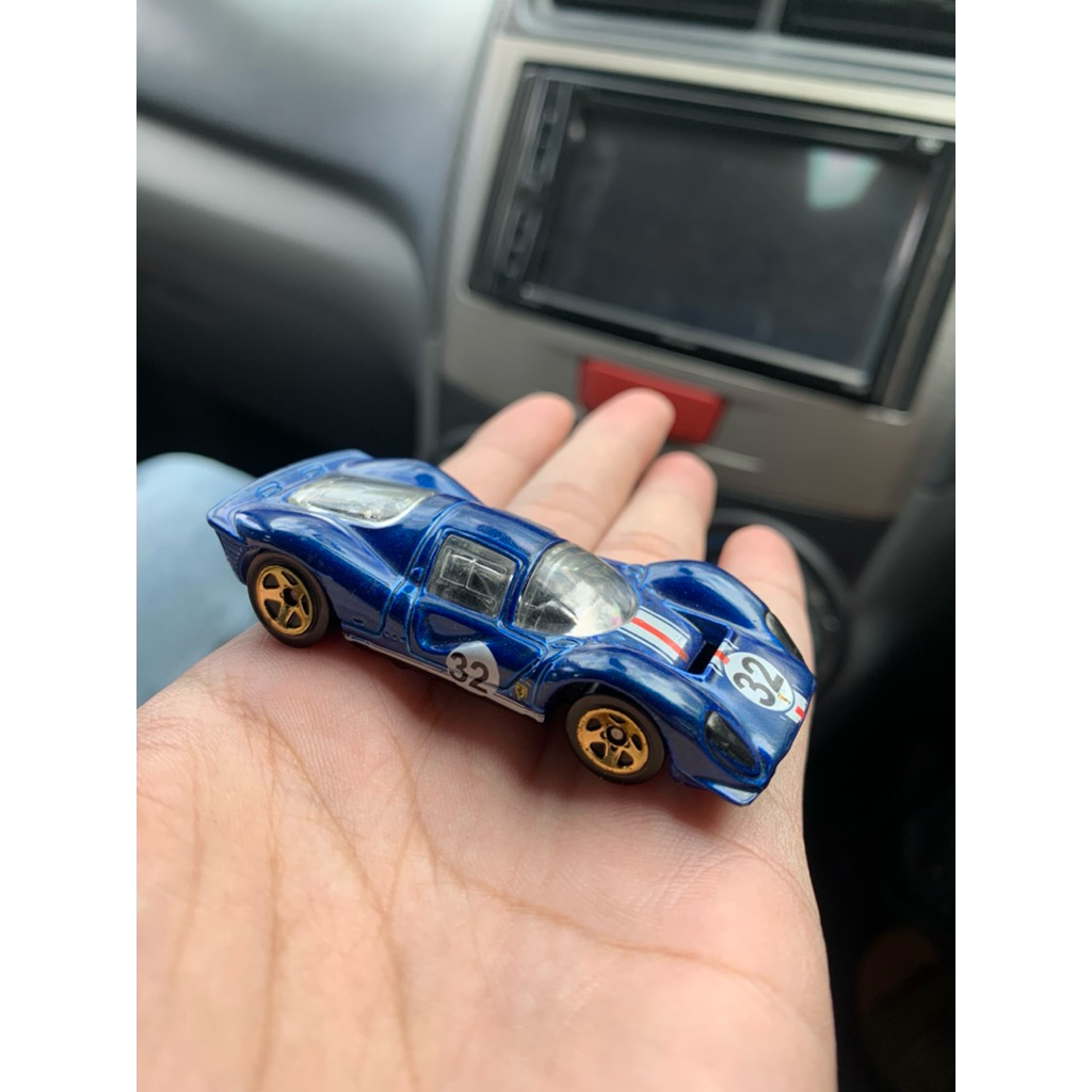 Hot Wheels Ferrari P4 Biru Loose New RARE