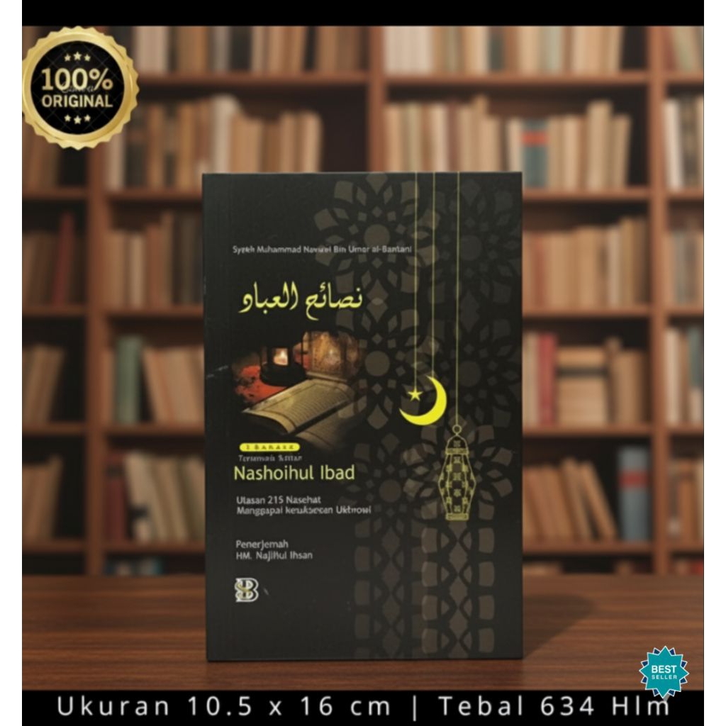 buku -kitab Nashoihul Ibad terjemah 3 bahasa Indonesia arab Pegon Jawa Lux -hard cover saku