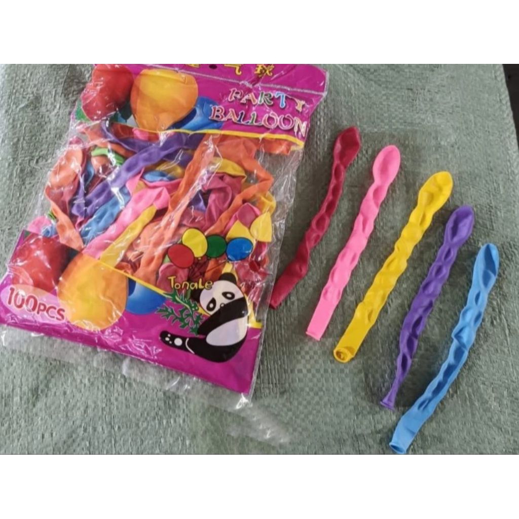 100 pcs balon kacang - balon kacang tongle - 1 pak balon kacang isi 100 pcs / balon panjang / balon
