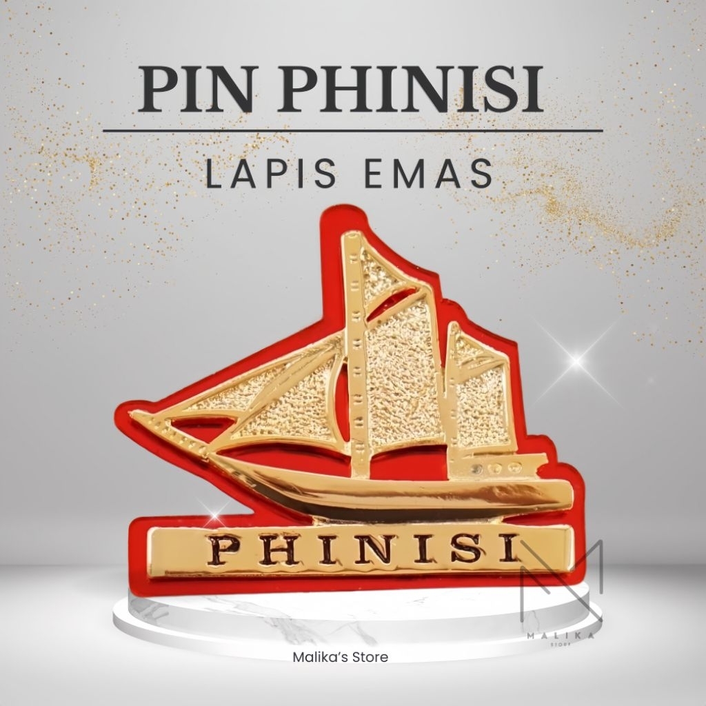 PIN PHINISI MAGNET LUXURY SEPUH EMAS | PIN PHINISI MODEL TERBARU