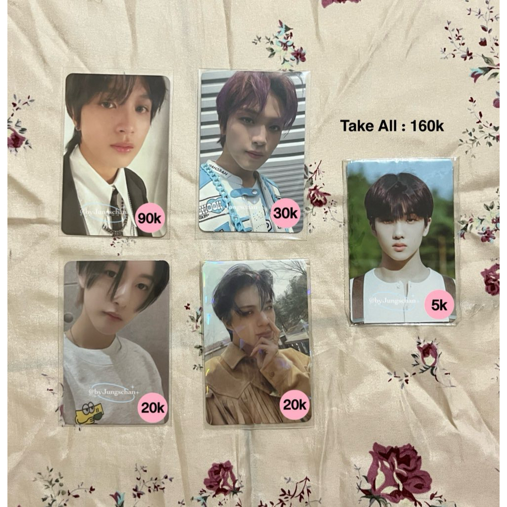 Photocard NCT Dream Haechan pilek Jeno Jisung Renjun Cafe
