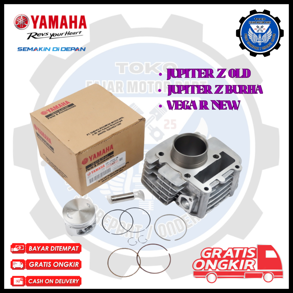 Blok Seher Ori Premium Mesin 1 Set Motor Yamaha Jupiter Z - cylinder blok Vega r new - 5TP