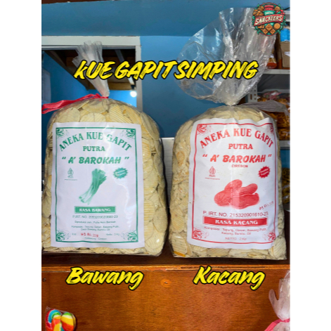 500gr GAPIT SIMPING / KUE GAPIT SIMPING RASA BAWANG RASA KACANG / GAPIT CIREBON / SIMPING