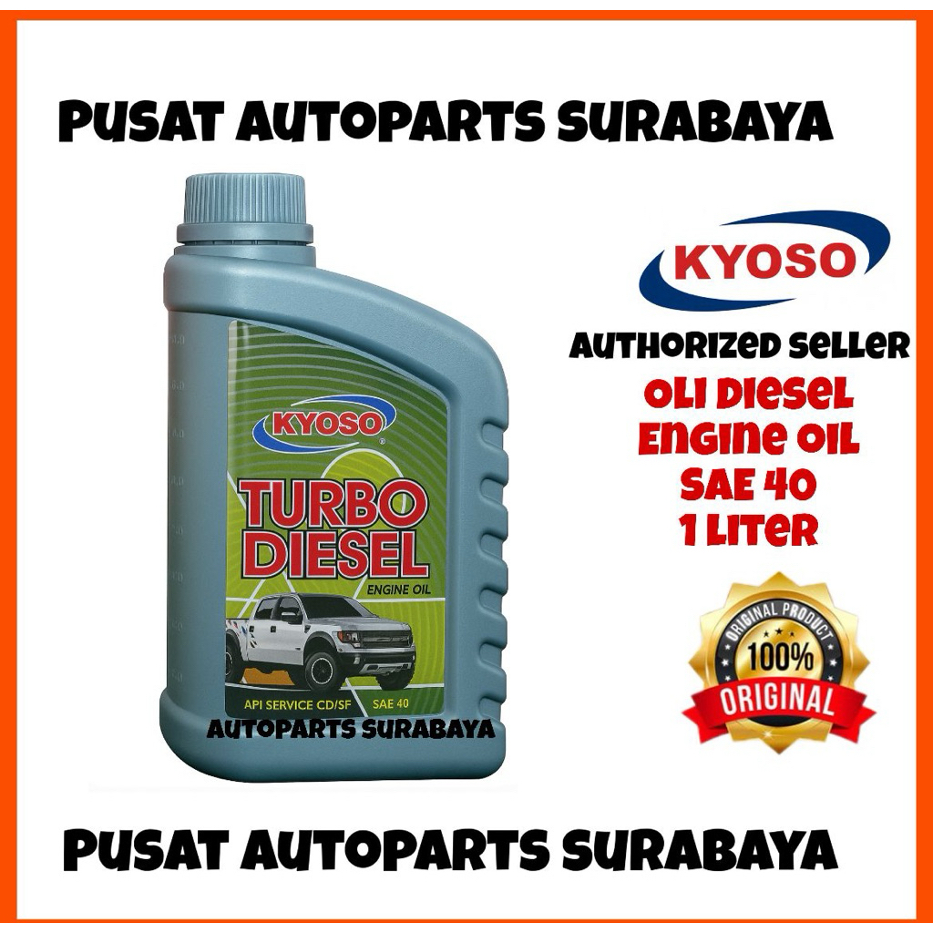 KYOSO Turbo Diesel 1 LITER SAE 40 Oli Mesin Diesel Mobil Truk Pick Up