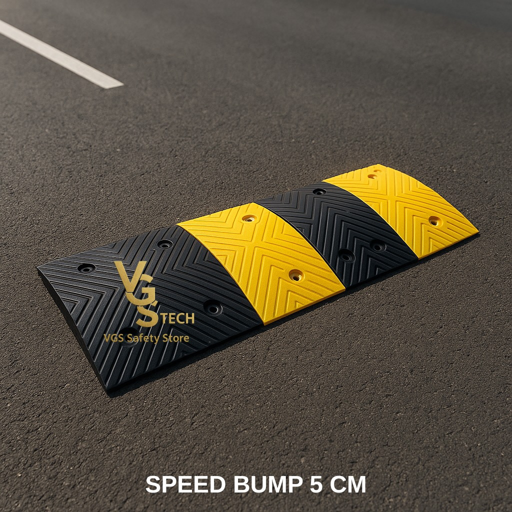 Speed Hump Rubber 100 Cm Polisi Tidur Karet Tinggi 5 Cm