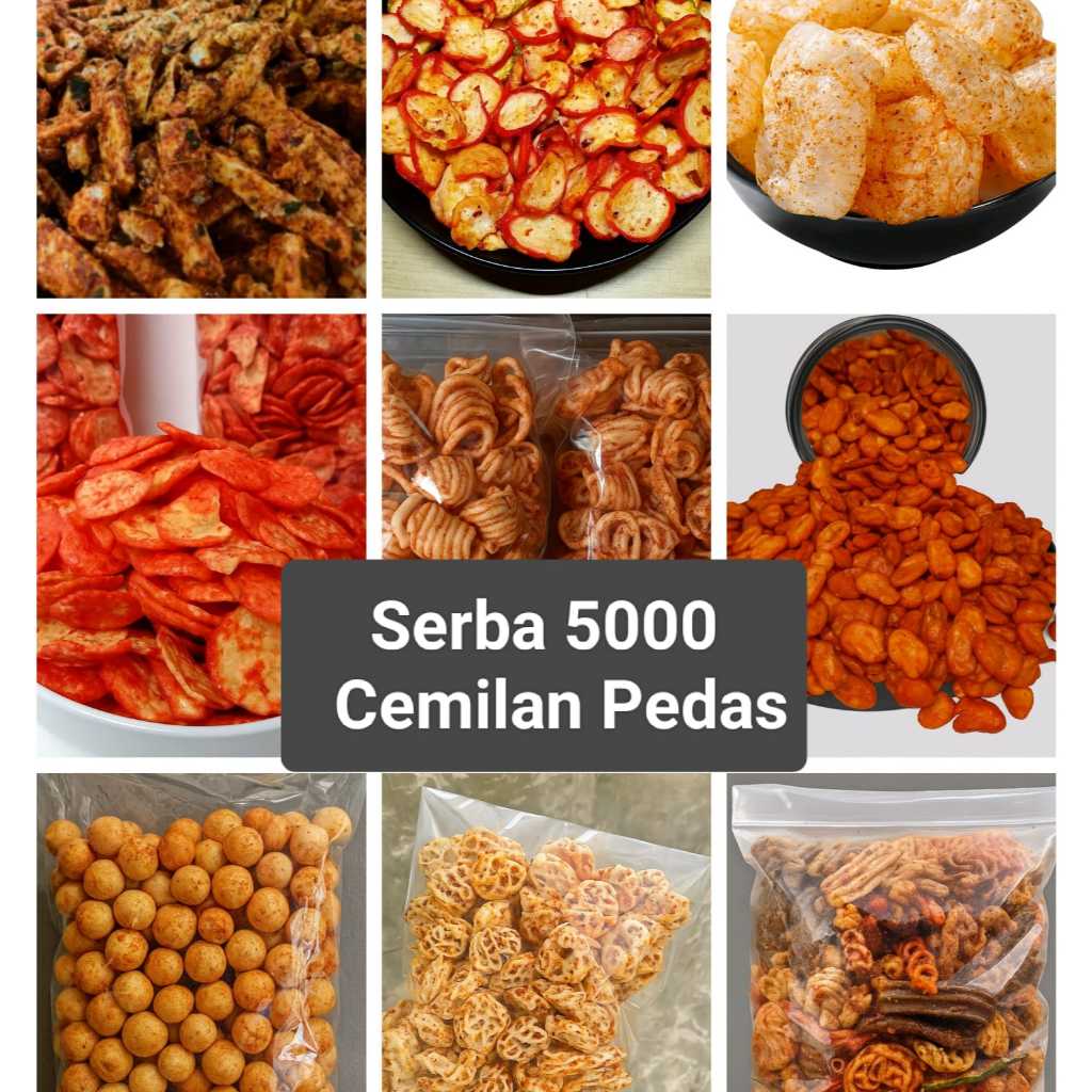 Aneka Cemilan Predas Serba 5000 / Camilan, Makanan Ring, Snack Kiloan, Keripik Krupuk