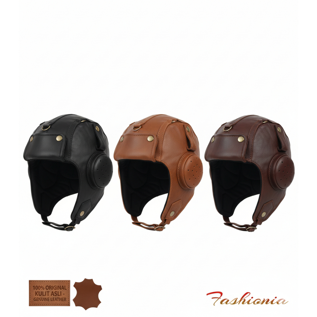 topi pilot pesawat topi Motor Paralayang topi snoopy Kulit Asli