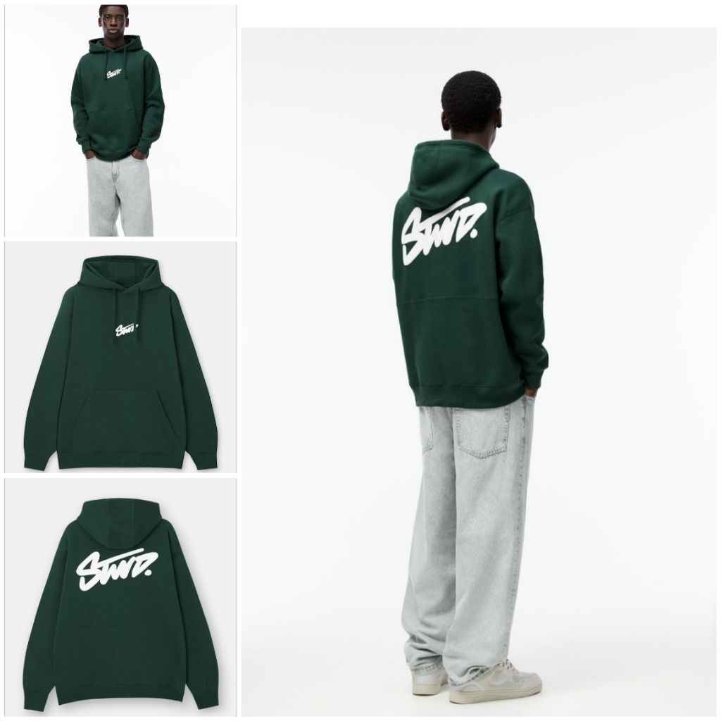 HOODIE PULL&BEAR STWD COTTON ASLI HING QUALITY