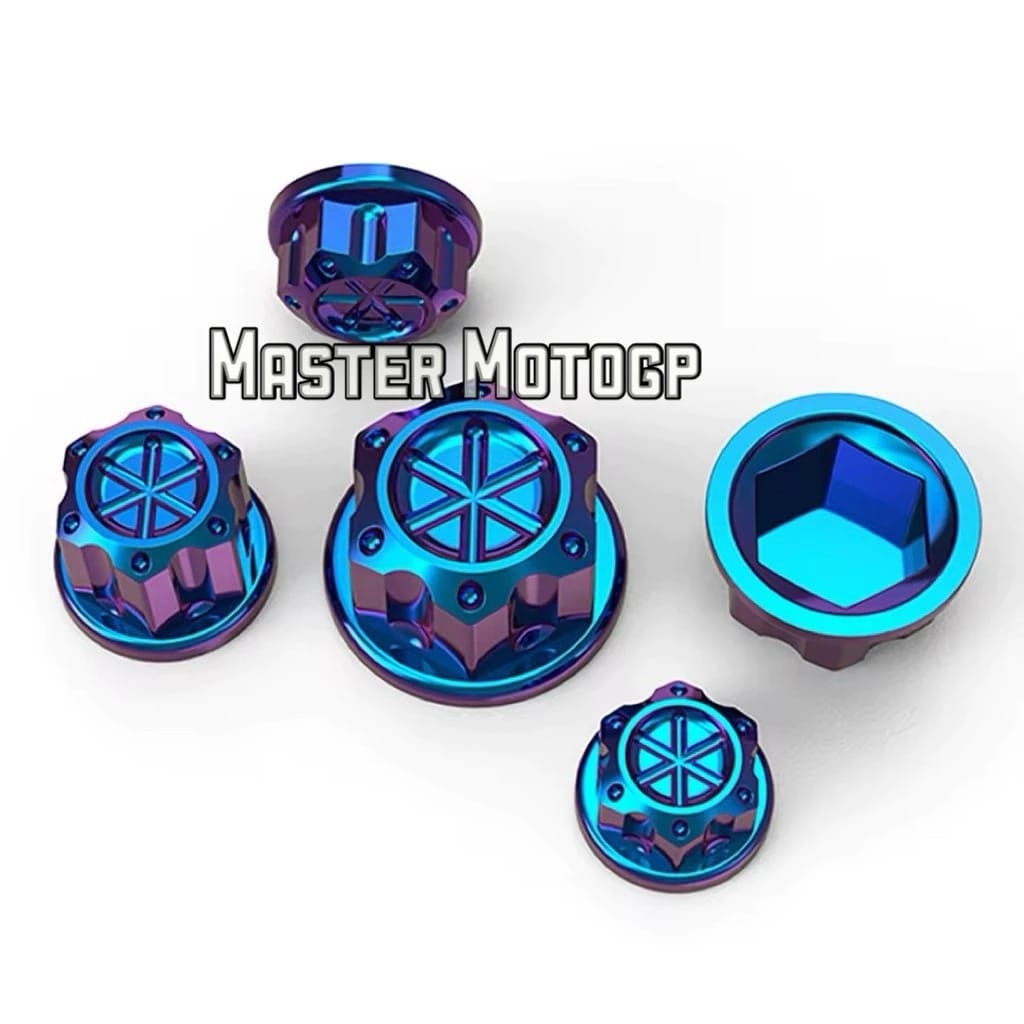 sarung tutup baut probolt motor Set sekrup modifikasi Cover baut flower topi plug warna sepeda motor