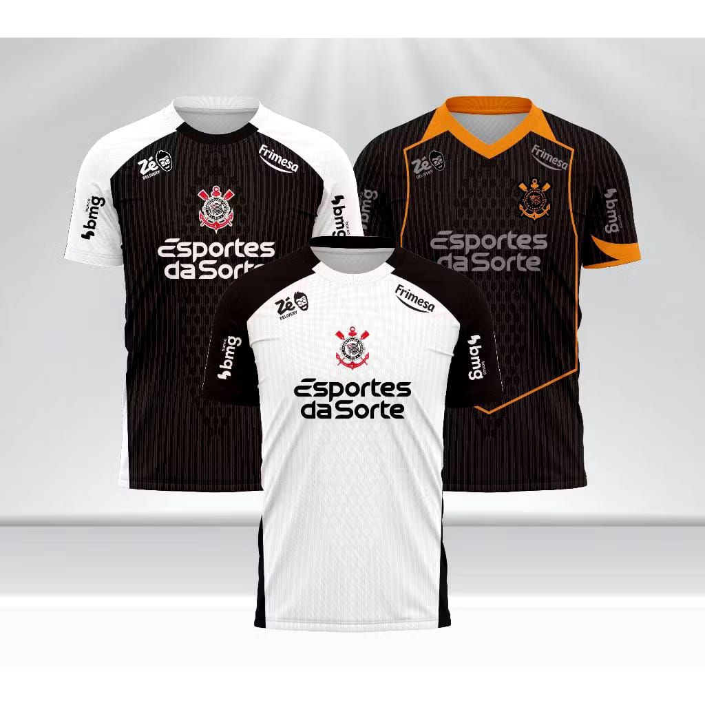 Jersey bola Corinthians HOME AWAY THIRD 2025-2026 GRATIS NAMA DAN NOMOR PUNGGUNG FULL PRINTING