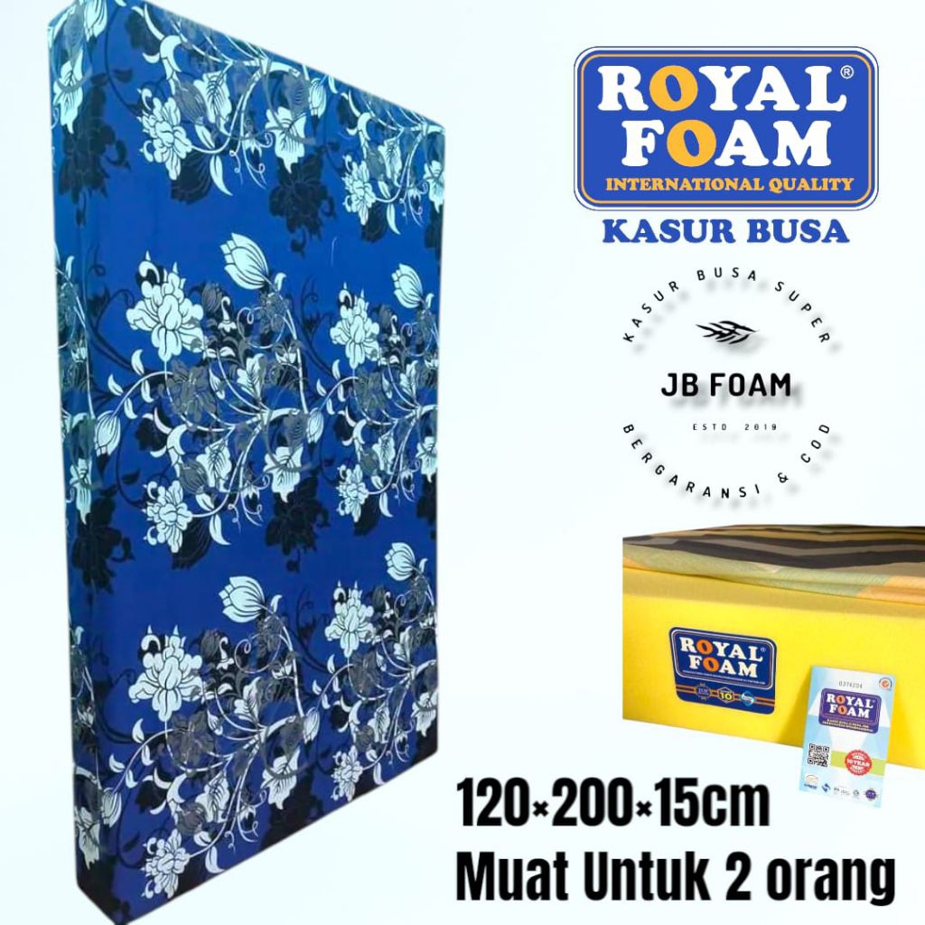Kasur Busa Royal Foam D16 Ukuran 120 x 200 x 15 cm Double