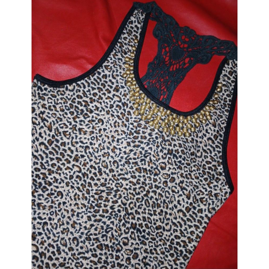 tank top leopard