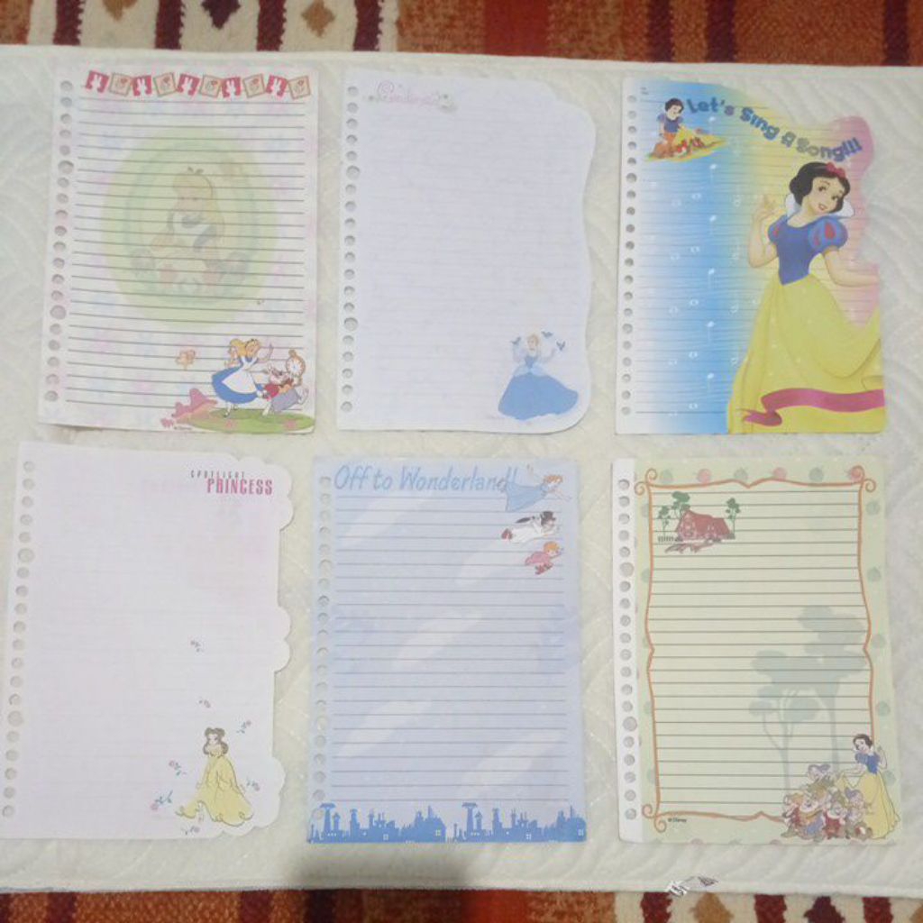 Isi Binder Non Harvest Edisi Princess Disney Edisi Lama Jadul dan Langka