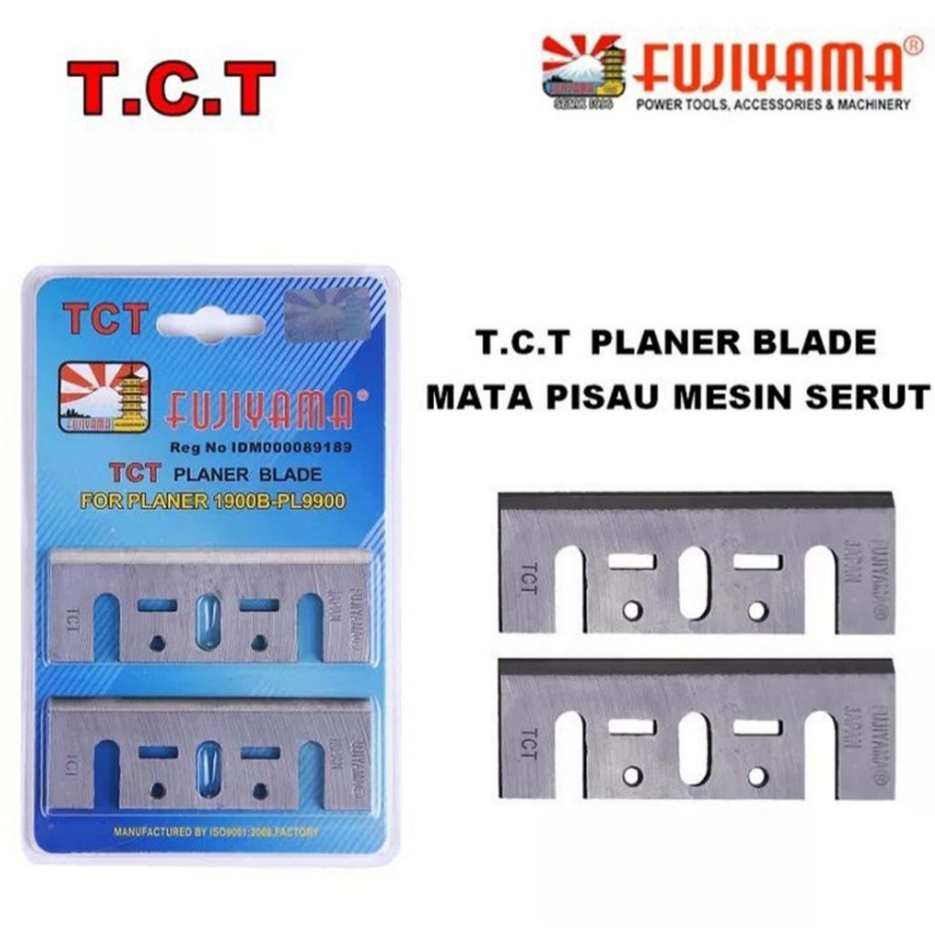 TCT FUJIYAMA MATA PISAU PLANER KAYU FUJIYAMA KUAT TAJAM MATA PISAU SERUT