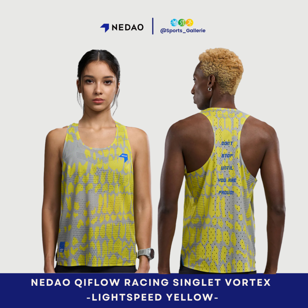 Nedao QiFlow Racing Singlet VORTEX Lightspeed yellow