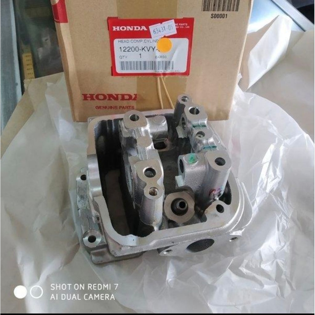 CYLINDER BLOK HEAD BEAT KARBU 12200KVY900 12200-KVY-900 ORI AHM BLOK CYLINDER