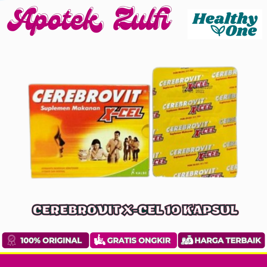 CEREBROVIT X-CEL 10 KAPSUL/ VITAMIN / MINERAL/ MENUTRISI OTAK
