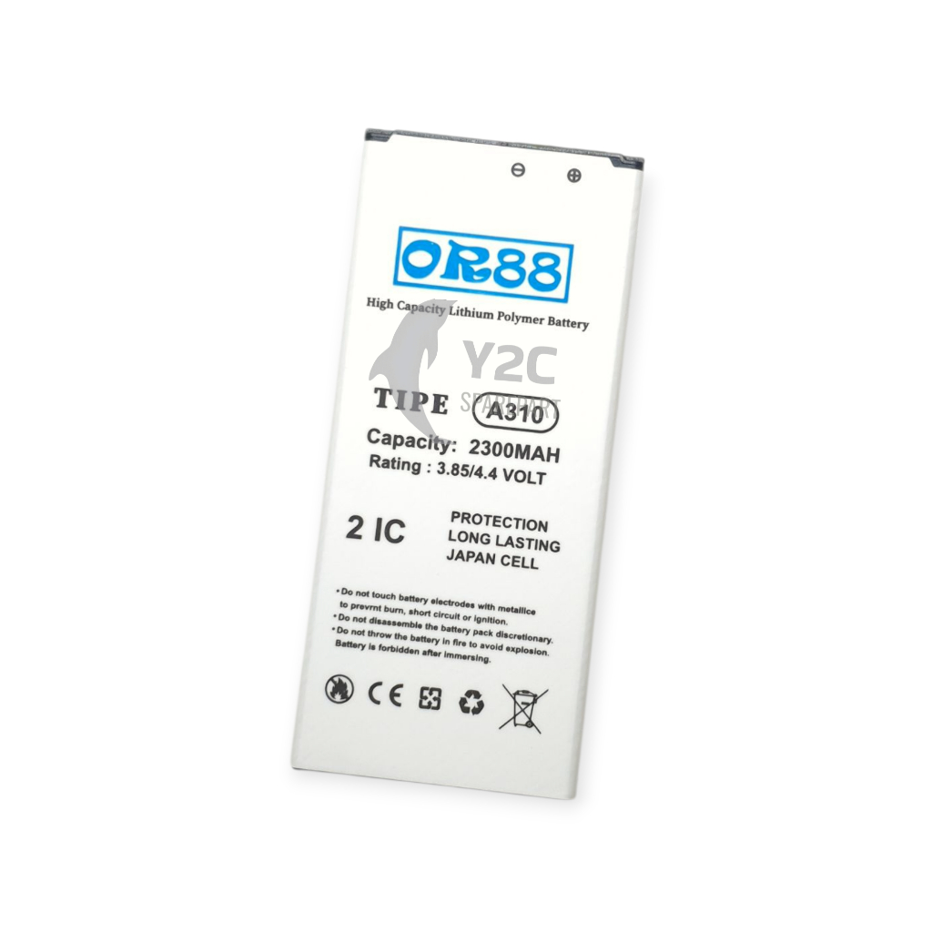 BATERAI SAMSUNG A310 / GALAXY A3 2016 DOUBLE POWER OR88 / BATRE BATERE BATRAI BATREI