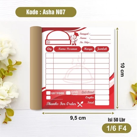 Nota Olshop Praktis 1 Ply Ready Stock - Buku Nota Online Shop Kosongan