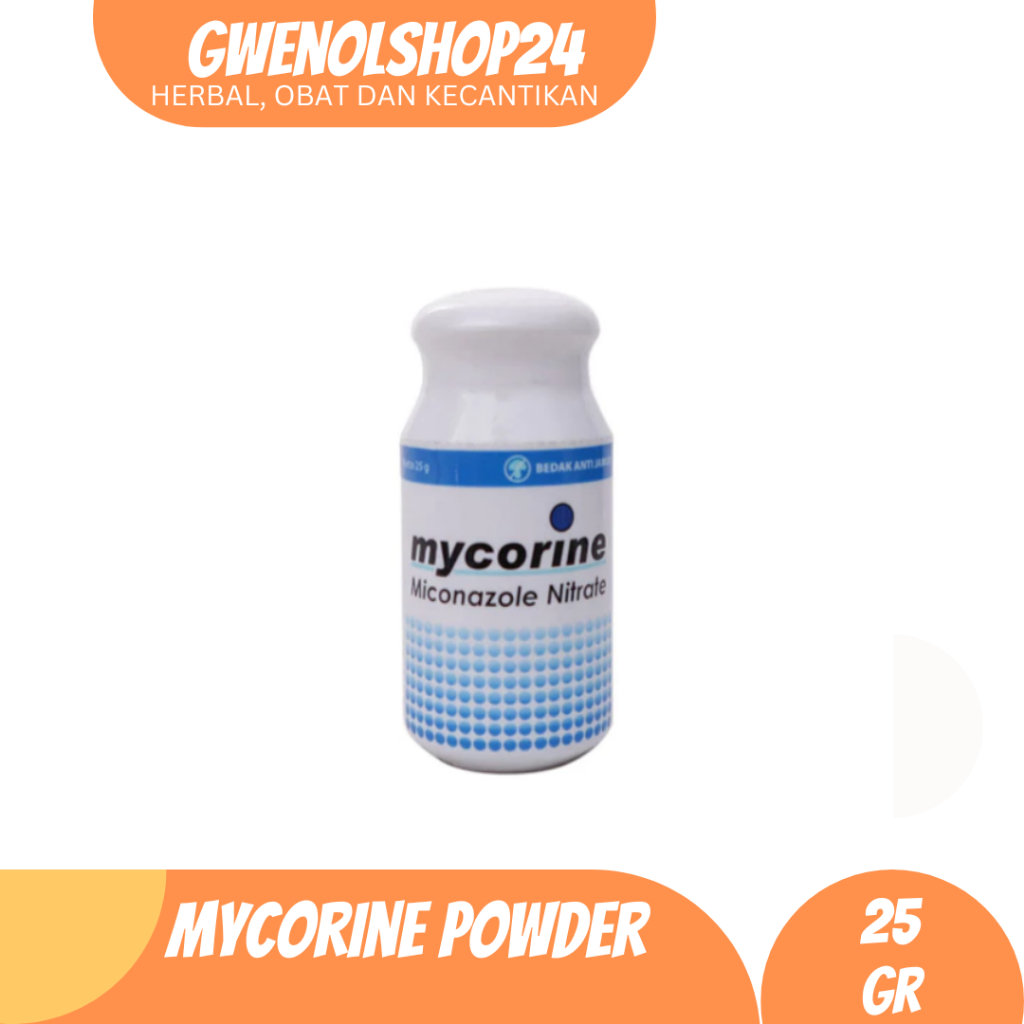 Mycorine Miconazole Nitrate Powder  25 gr  | Yuphamycorine / bedak Jamur Kulit / bedak Kudis / bedak