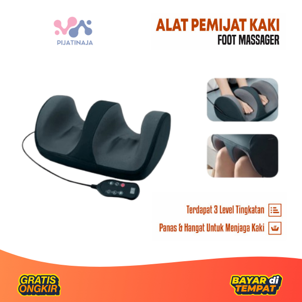 Alat Pemijat Kaki Remote Kompres Panas / Mesin Pijat Kaki Betis Navy Elektrik Terapi Getar