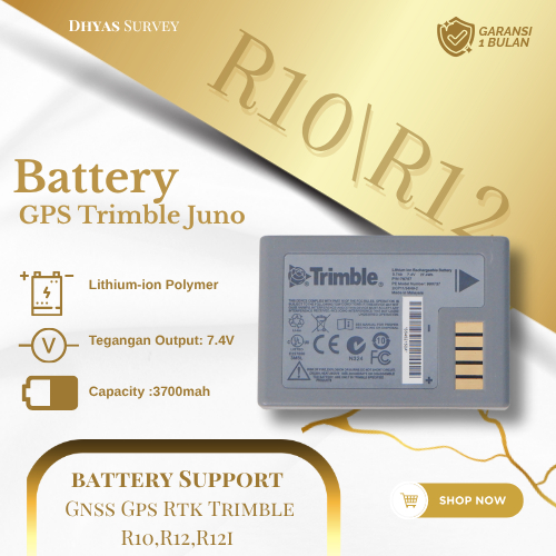 Battery GPS Trimble R10 R12 R12i 990737 Battre GPS Geodetik Trimble R10 R12 Serial 990737