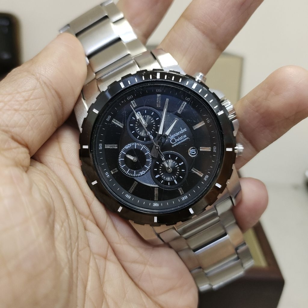 Alexandre Christie Second Tipe 6141MC Silver Black