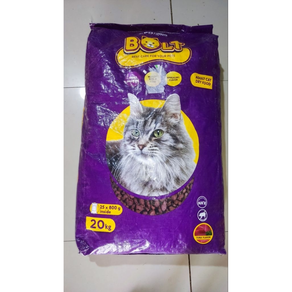 BOLT makanan kucing 20 kg