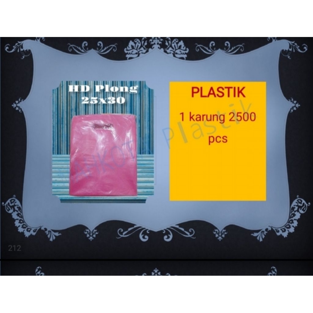 Tas Plastik Plong 25x30/Tas Hajatan/Shopping Bag