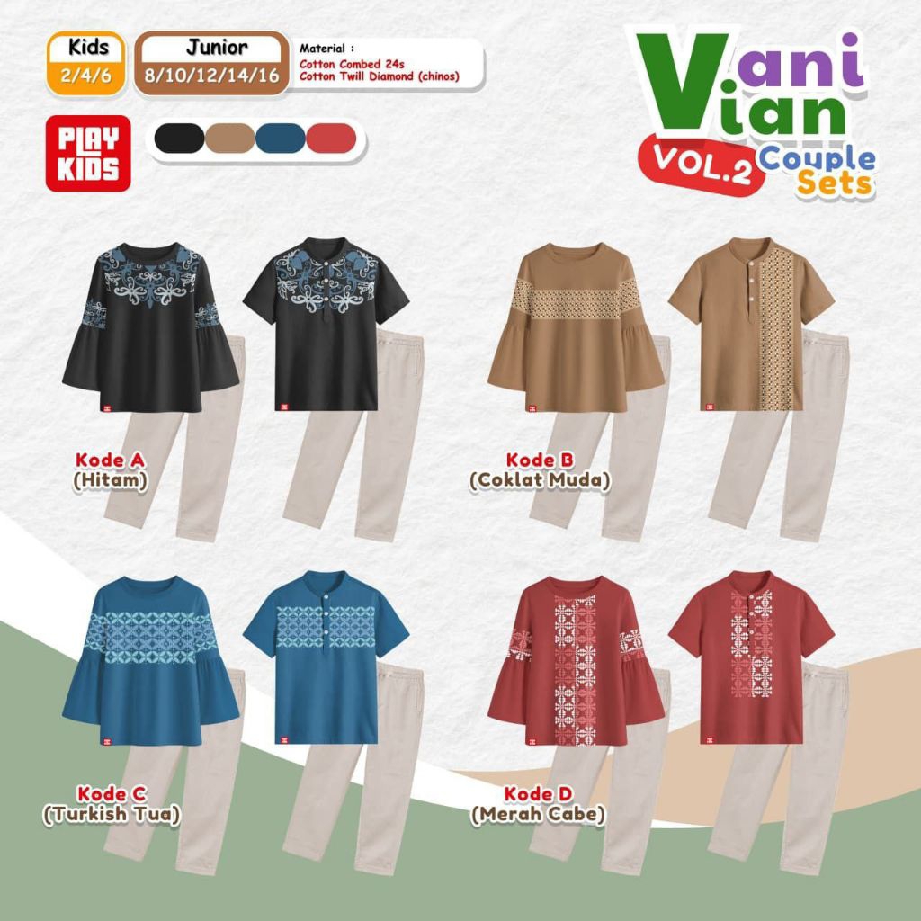 PO ‼️ Pre Order l VANI VIAN COUPLE SET VOL.2 by PLAY KIDS