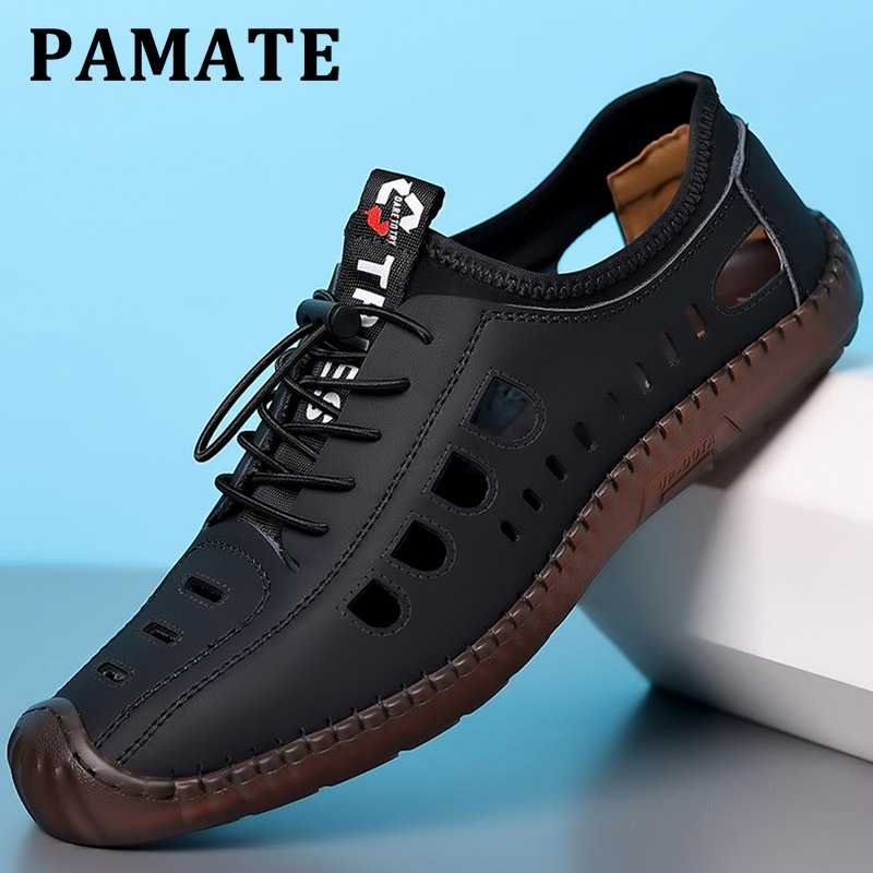 PAMATE Original PAMATE Sepatu Pantofel Pria Asli Slip On Anti Slip, Premium
