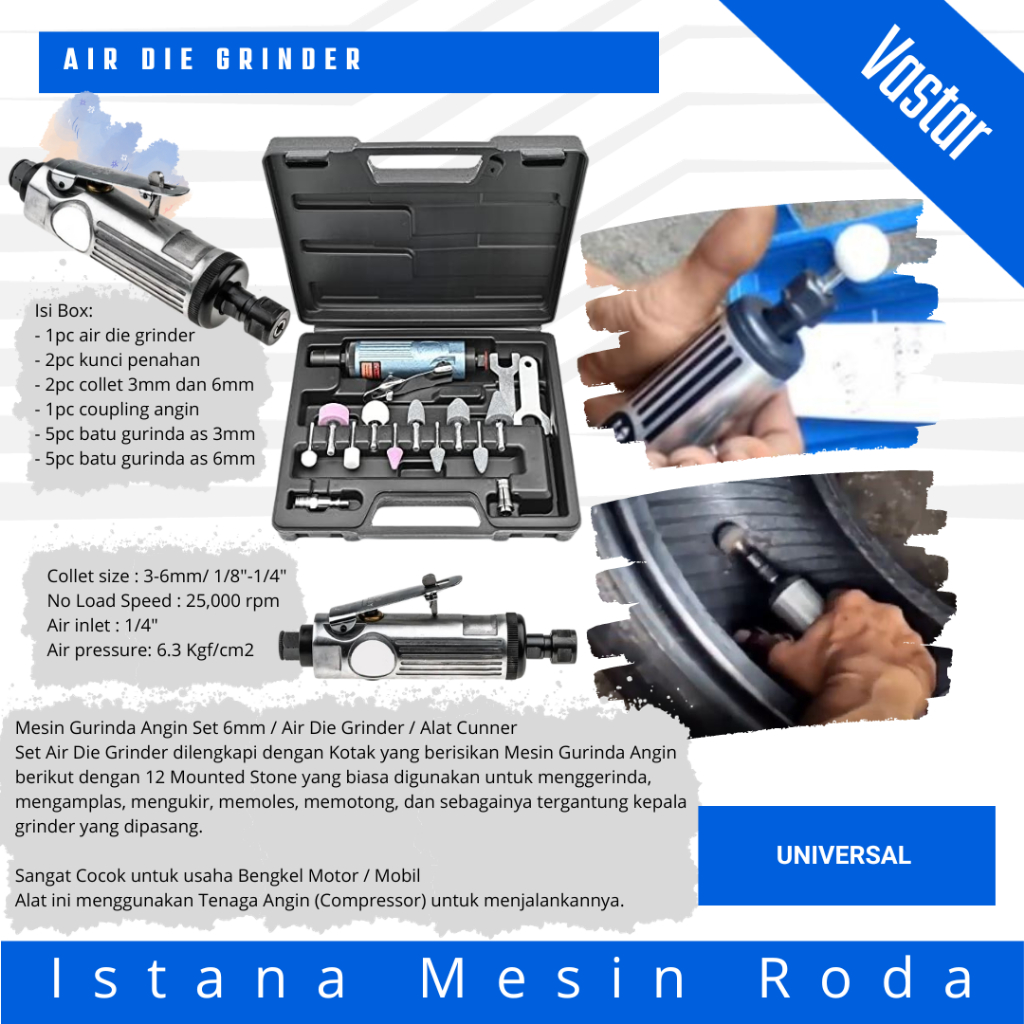 mesin gerinda angin Air Die Grinder Alat Gerinda Angin Gurinda Tuner Mesin