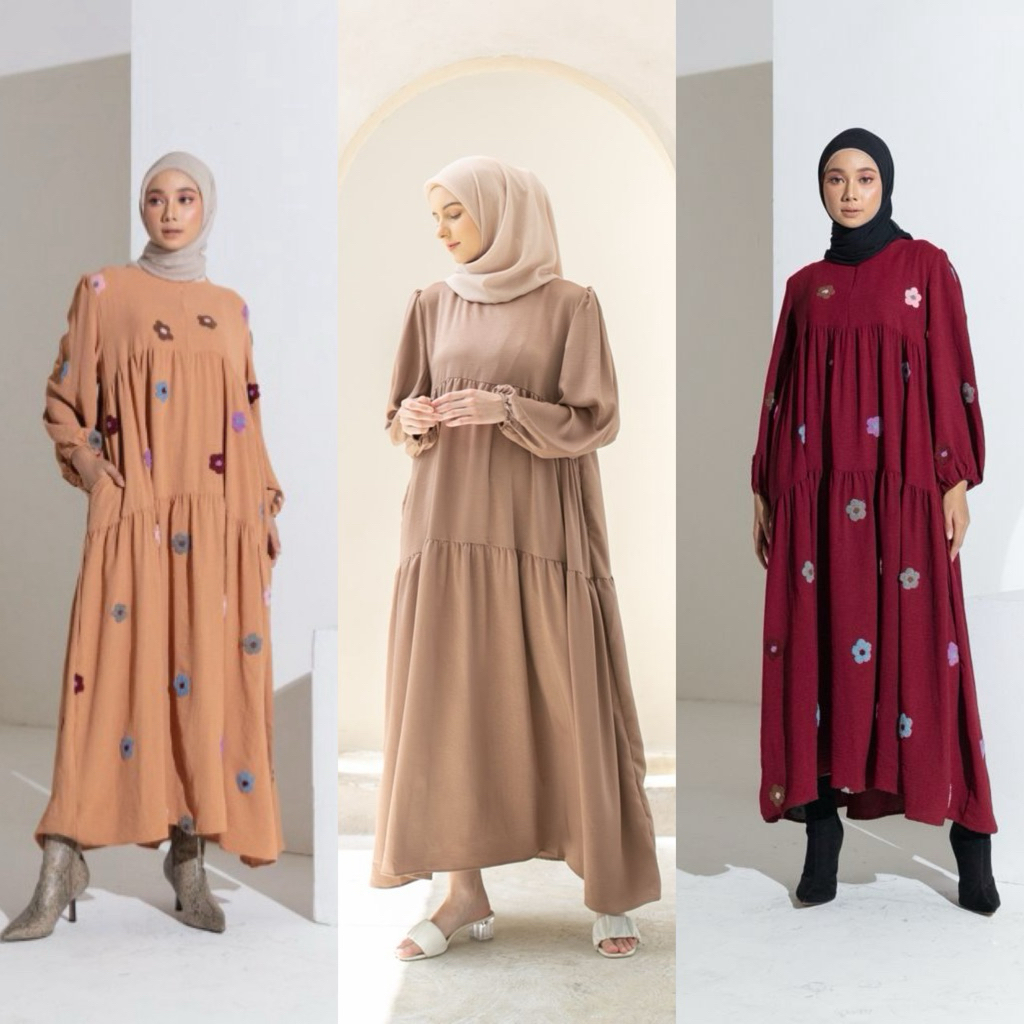 Numaa.id Raia Dress & Basic Dress Plain Best Seller Ready Stock