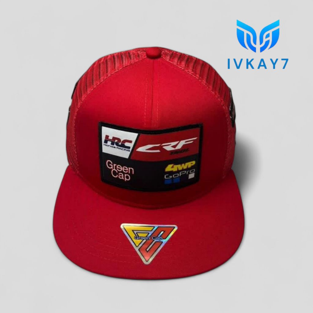 Topi Premium Snapback Racing CRF Merah Termurah