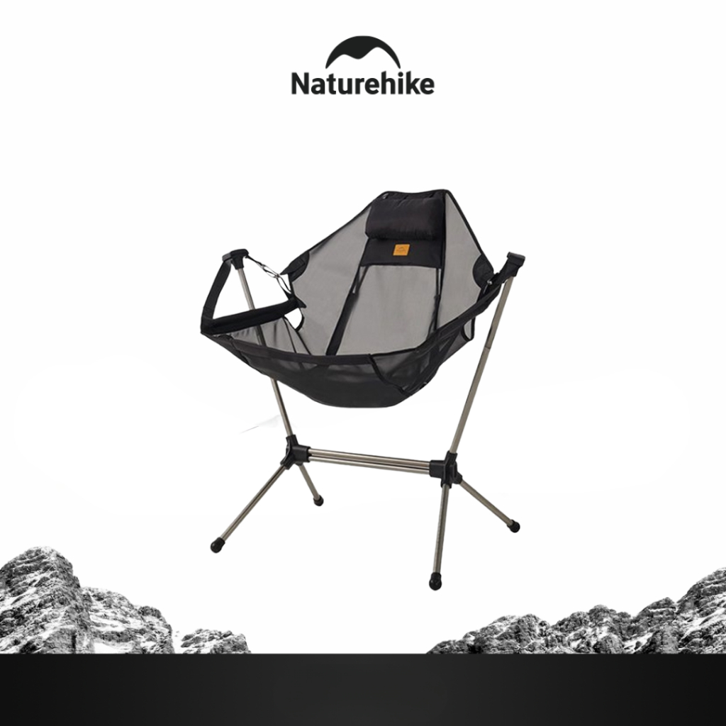 Naturehike NH21JJ004 YL11 Kursi Lipat Camping Folding Rocking Chair