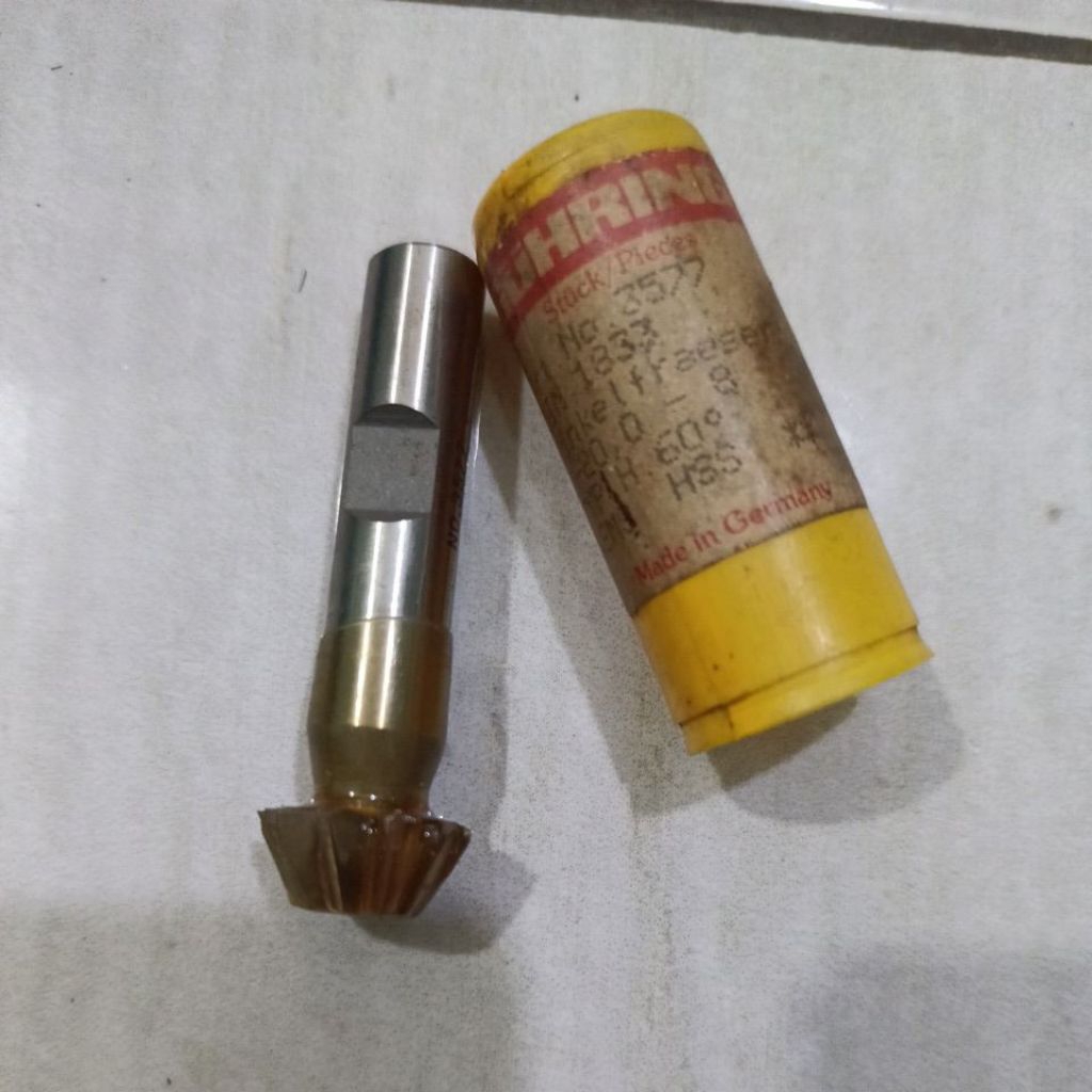 endmill champer 20mm x 60° champering tool , countershink , dovetail , ekor burung