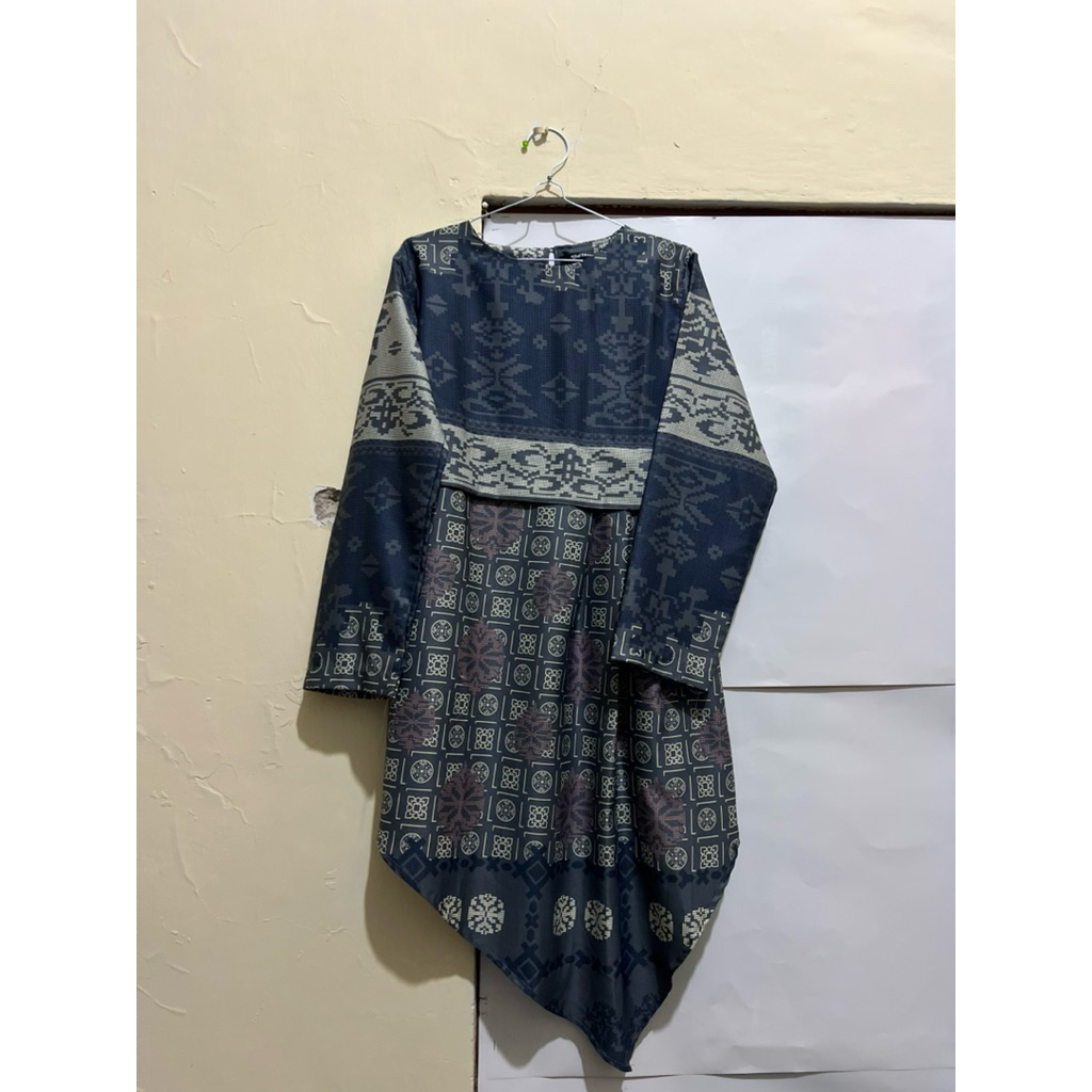 tunik etnik batik midi dress prelove /tunik kondangan