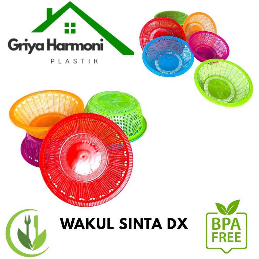 WAKUL SINTA DX - BESEK BULAT HAJATAN PLASTIK - CETING/MARANG/REGE NASI BERKATAN PLASTIK