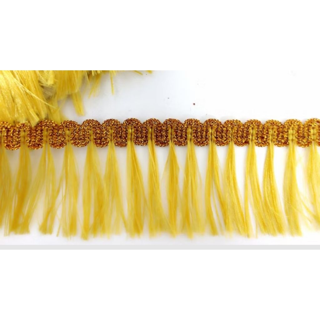 RENDA RUMBAI 2,5 CM / PERMETER GOLD DAN SILVER PASMEN