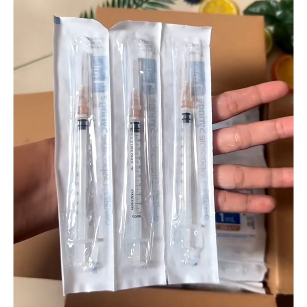 suntikan hewan 1cc dan 3 cc (untuk obat injeksi hewan)