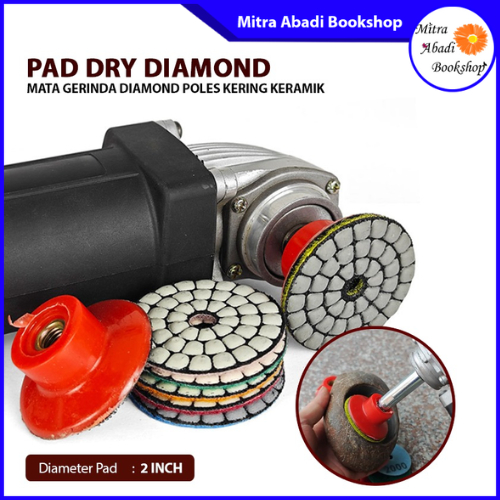 Pad Dry Grinding Diamond 2 Inch / Mata Gerinda Mini Poles Kering Keramik Batu Marmer