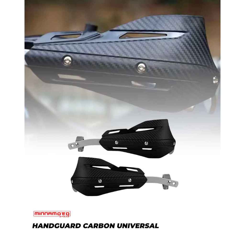 MINNAMOTO Handguard Pelindung Tangan Carbon Kawasaki KLX150 / KLX230 / KLX250 / Versys X 250