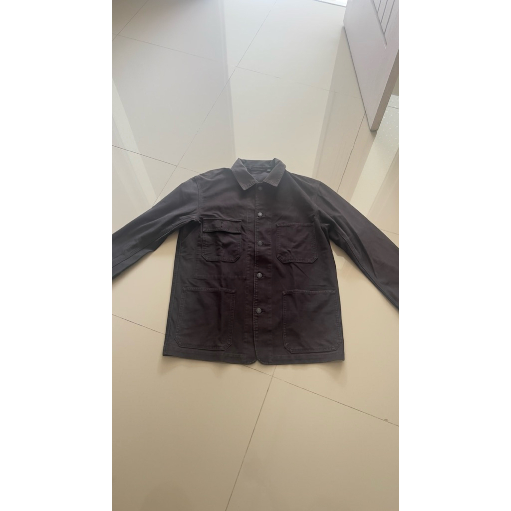 Work denim jaket black UNQ second oversized