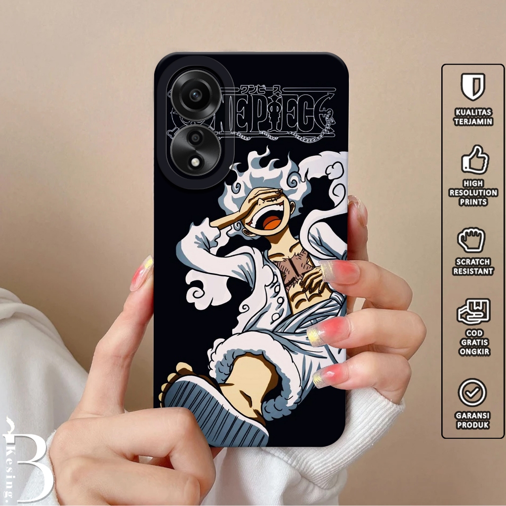 Case For OPPO A78 - Softcase Hp For OPPO A78 [ BR-LUFFY ] - Silicon - Case Terbaru - Cassing Hp Wani