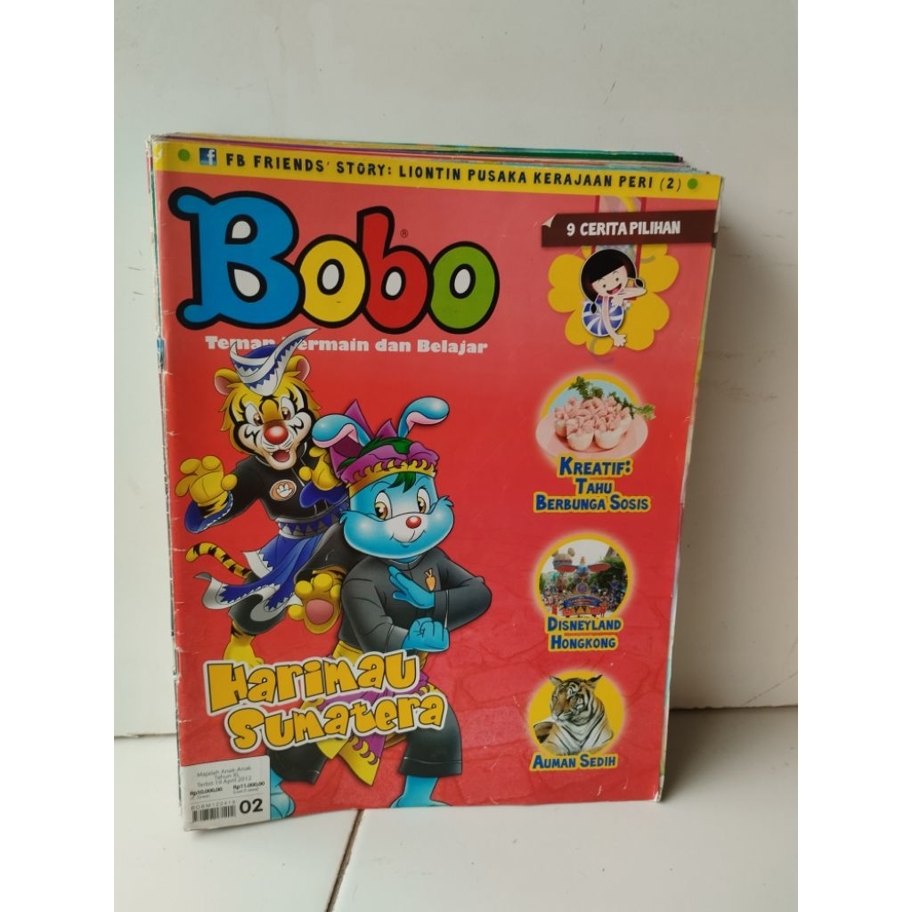 original majalah anak bobo edisi terbit 2012 volume di deskripsi