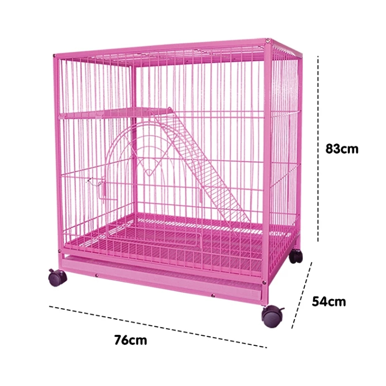 Kandang Octagon - Kandang Kucing 2 Lantai Ukuran 75x54x83cm | Kandang Tingkat 2 C-227