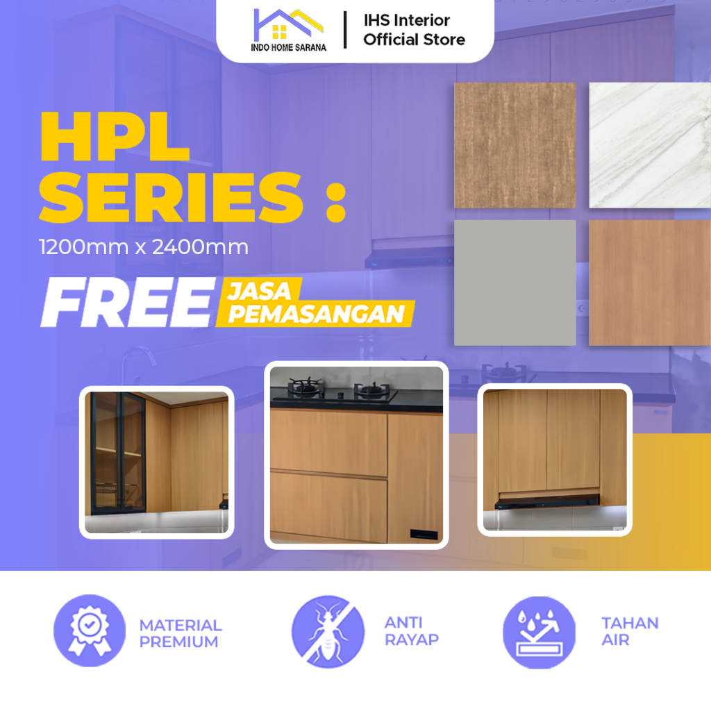 HPL Tacosheet Decosheet Pelapis Furniture Lembaran High Pressure Laminate Taco Sheet
