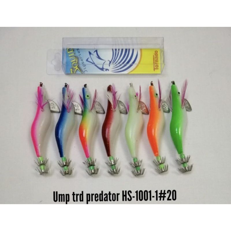 Umpan Cumi Tornado Predator Fiber HS-1001-1 Bentuk Udang