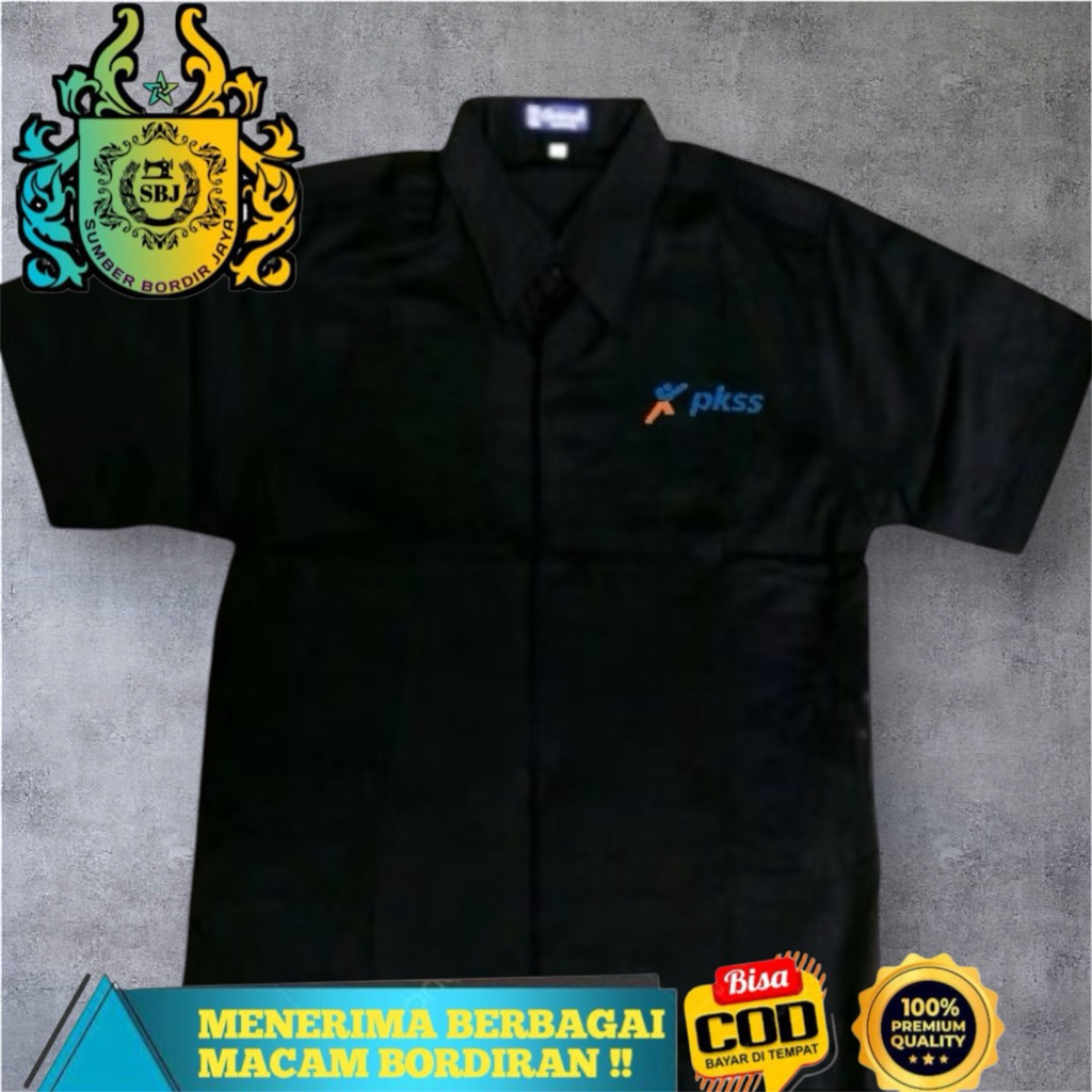 KEMEJA PKSS KEMEJA SERAGAM PKSS FULL BORDIR KOMPUTER