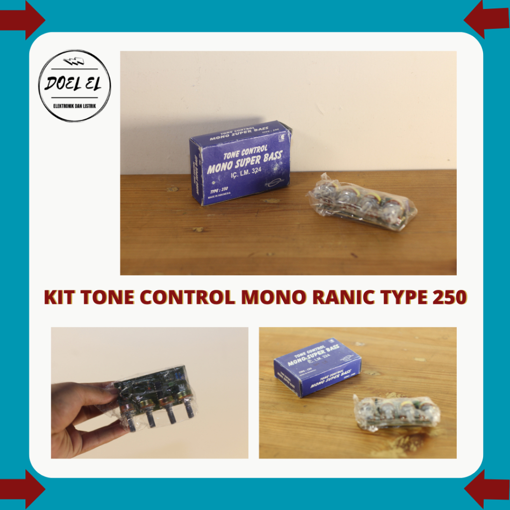 KIT TONE CONTROL MONO SUPER BASS RANIC TYPE 250 IC LM 324